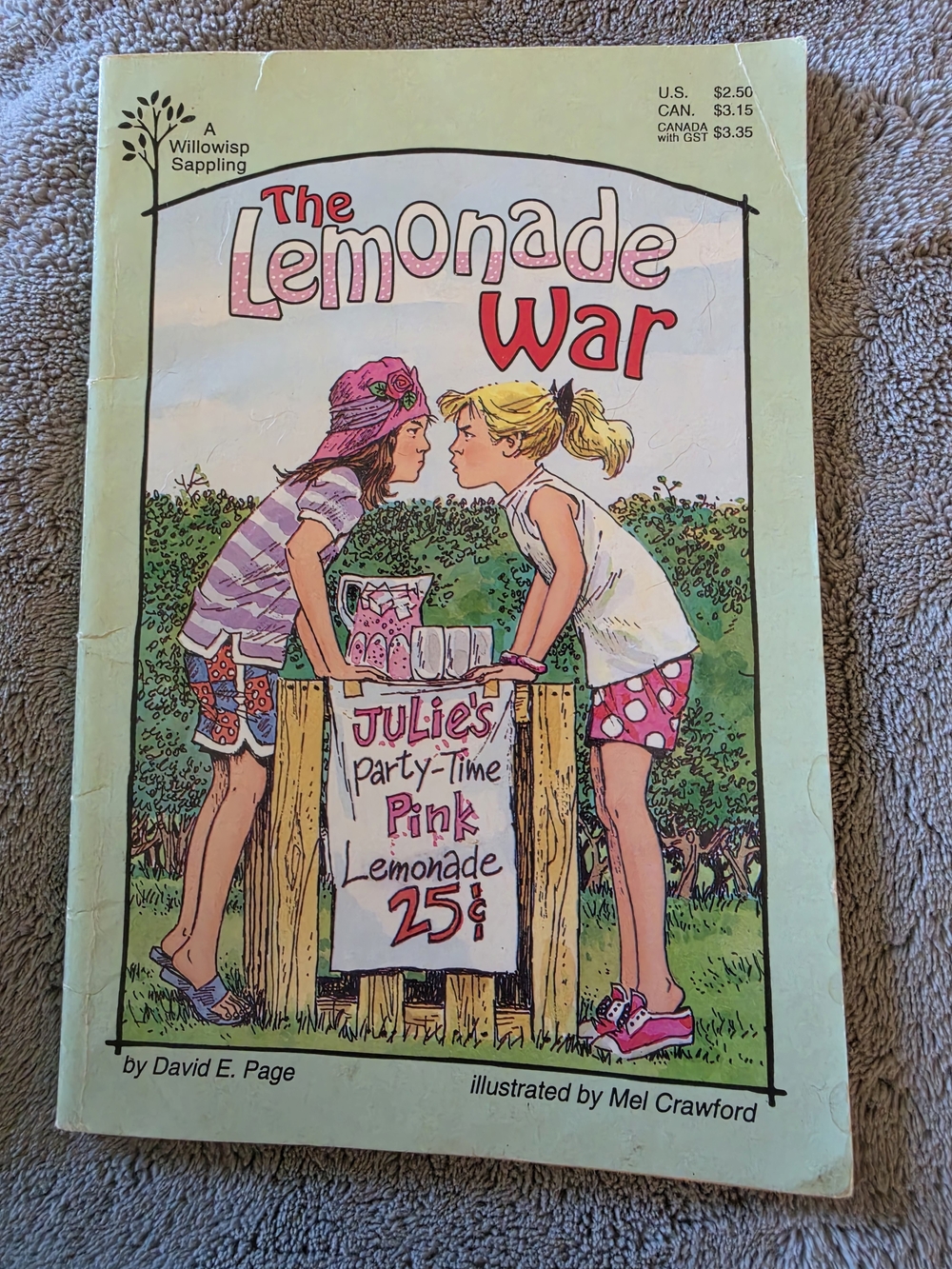 Vintage 1993 Paperback Copy of The Lemonade War by David E. Page